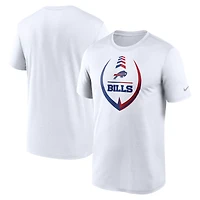 Men's Nike White Buffalo Bills Icon Legend Performance T-Shirt