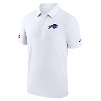 Men's Nike White Buffalo Bills Sideline Coaches Performance Polo