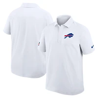 Men's Nike White Buffalo Bills Sideline Woven Dri-FIT Polo
