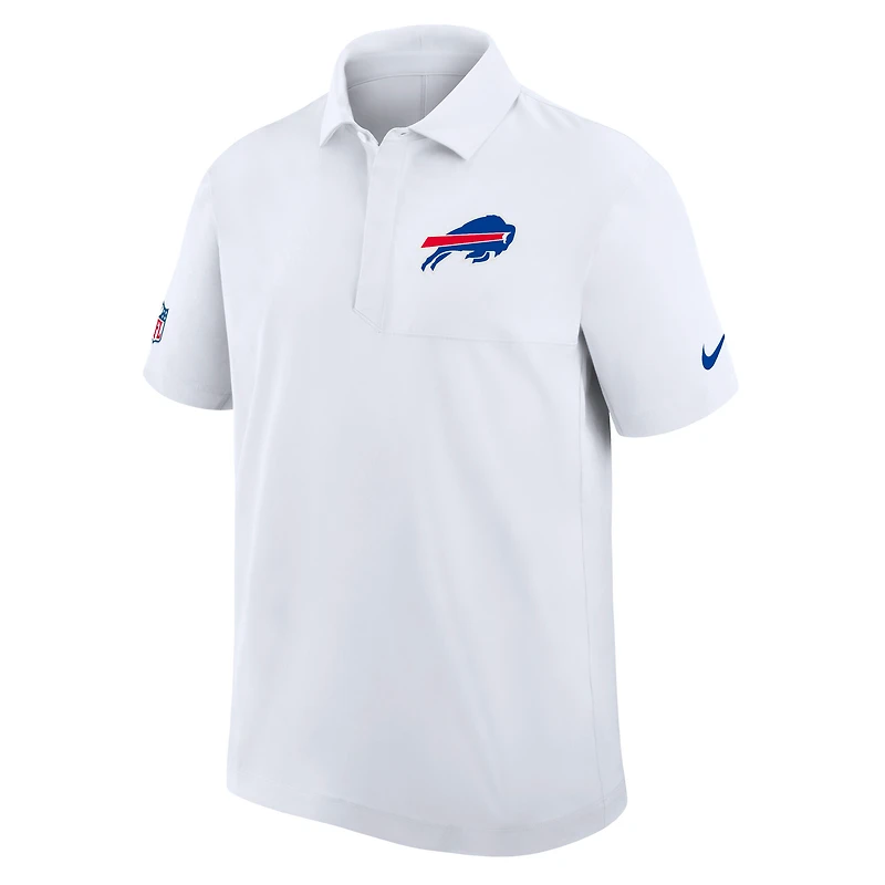 Men's Nike White Buffalo Bills Sideline Woven Dri-FIT Polo