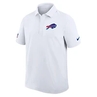 Men's Nike White Buffalo Bills Sideline Woven Dri-FIT Polo