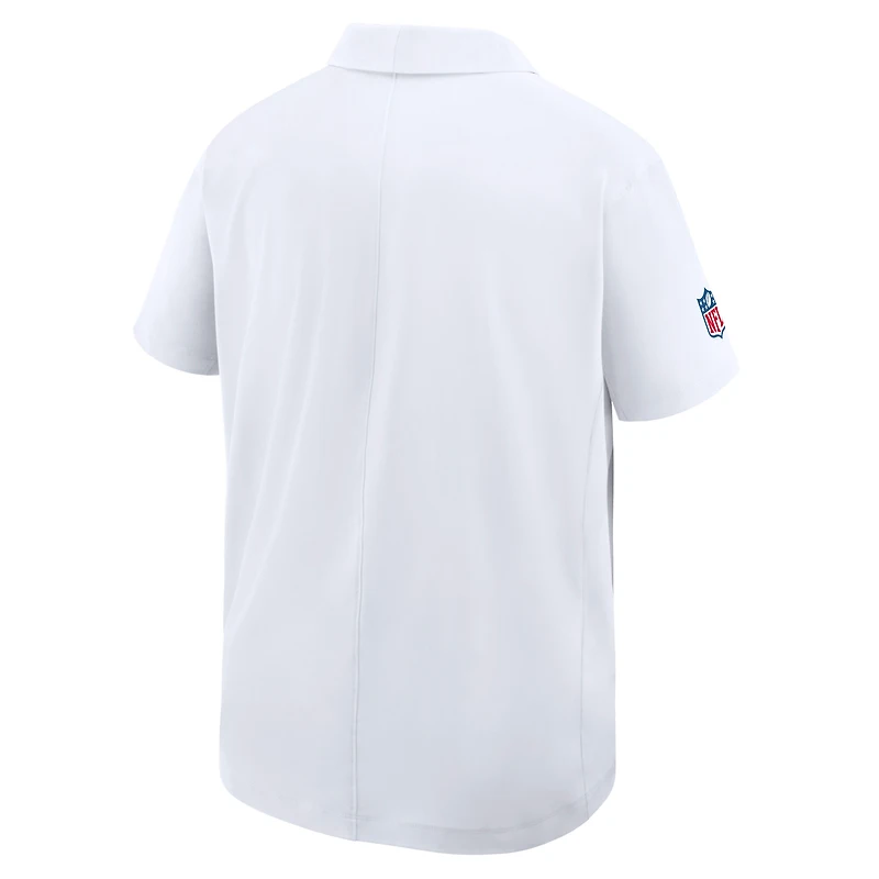 Men's Nike White Buffalo Bills Sideline Woven Dri-FIT Polo