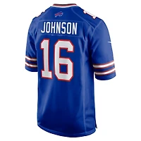 Men's Nike Xavier Johnson  Royal Buffalo Bills Game Jersey