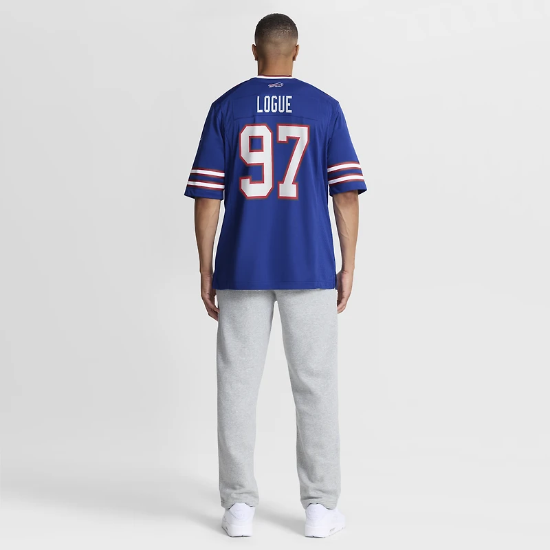 Maillot de match d'équipe Nike Zion Logue Royal Buffalo Bills pour homme