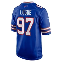 Men's Nike Zion Logue  Royal Buffalo Bills Team Game Jersey