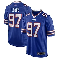 Men's Nike Zion Logue  Royal Buffalo Bills Team Game Jersey
