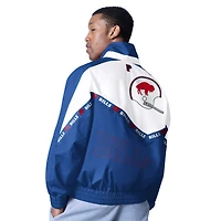Veste légère entièrement zippée Pro Player pour homme, blanche/bleue, Buffalo Bills Tape II