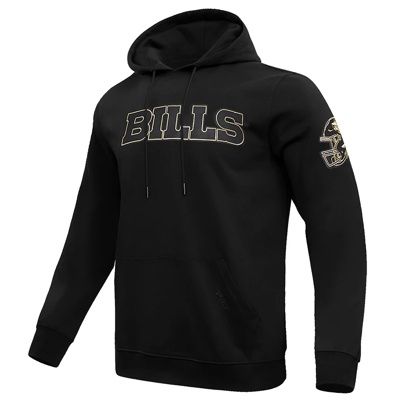 Men's Pro Standard Black Buffalo Bills Classic Chenille Pullover Hoodie