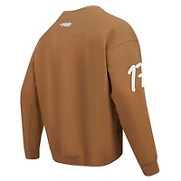 Men's Pro Standard Josh Allen Brown Buffalo Bills Pullover Crewneck Sweatshirt