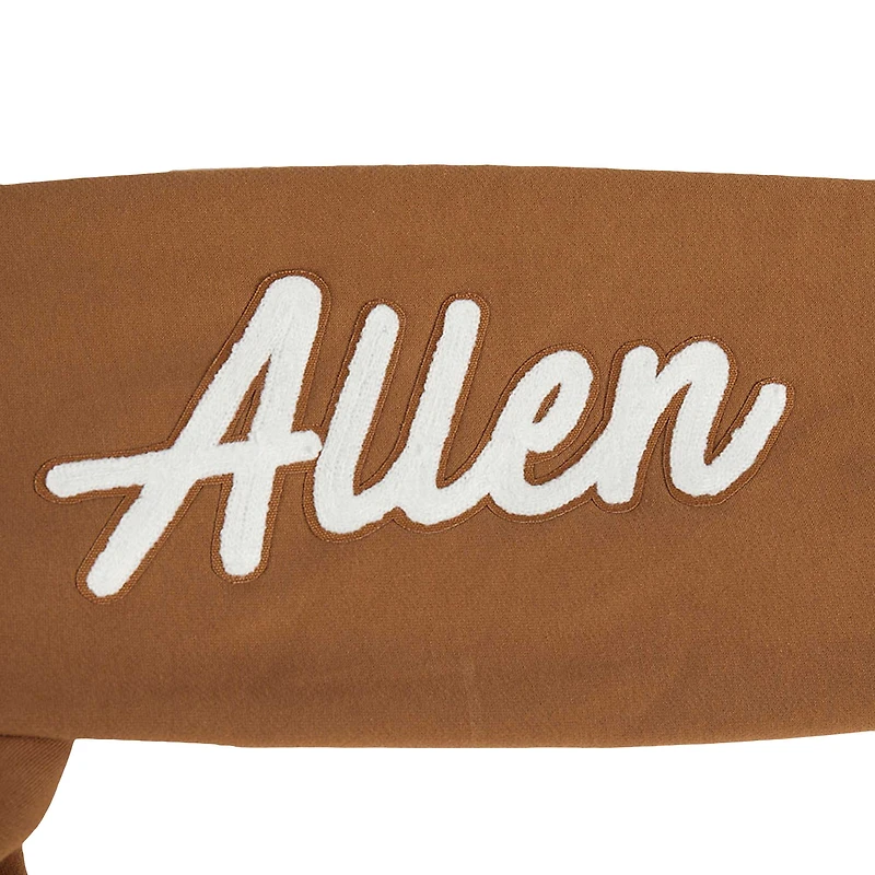 Men's Pro Standard Josh Allen Brown Buffalo Bills Pullover Crewneck Sweatshirt
