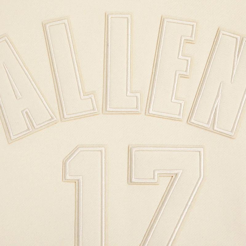 Sweat à capuche Pro Standard pour hommes Josh Allen crème Buffalo Bills nom et numéro du joueur
