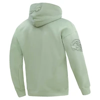 Men's Pro Standard Josh Allen Light Green Buffalo Bills Player Name & Number Pullover Hoodie
