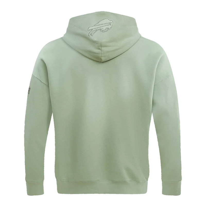 Men's Pro Standard Josh Allen Light Green Buffalo Bills Player Name & Number Pullover Hoodie