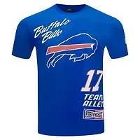 T-shirt avec nom et numéro de joueur Pro Standard Josh Allen Royal Buffalo Bills Fast Lane pour hommes
