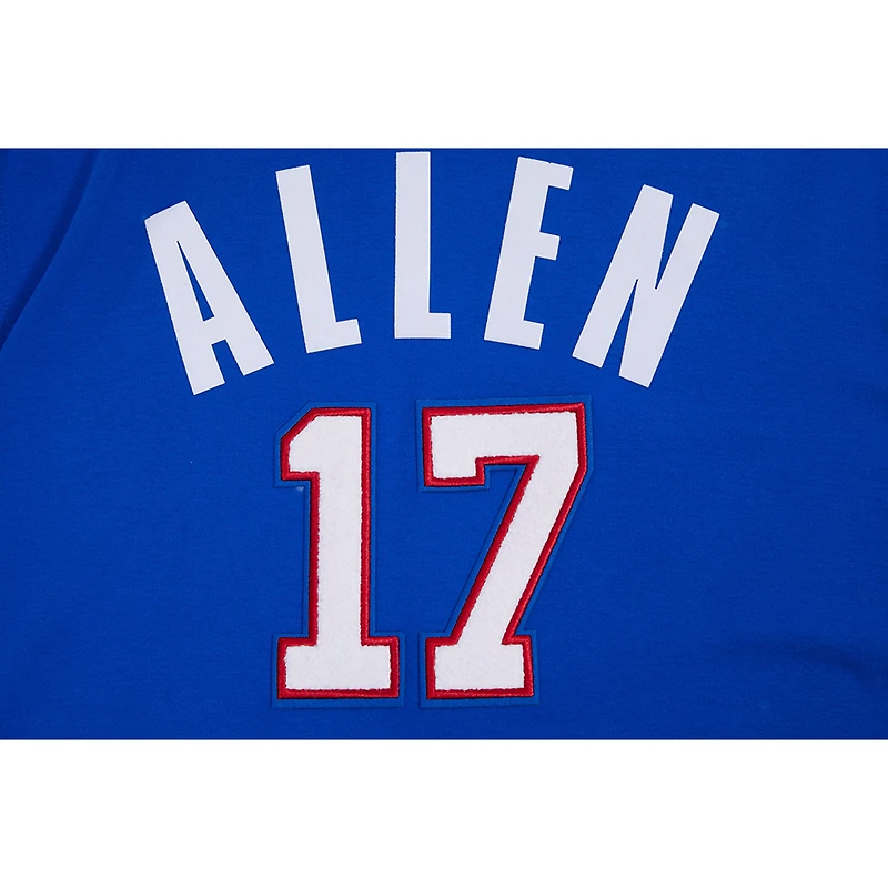 Sweat à capuche Pro Standard pour homme Josh Allen, joueur des Royal Buffalo Bills, avec nom et numéro.