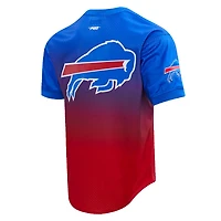 Men's Pro Standard Josh Allen Royal Buffalo Bills Player Name & Number Ombre Mesh T-Shirt