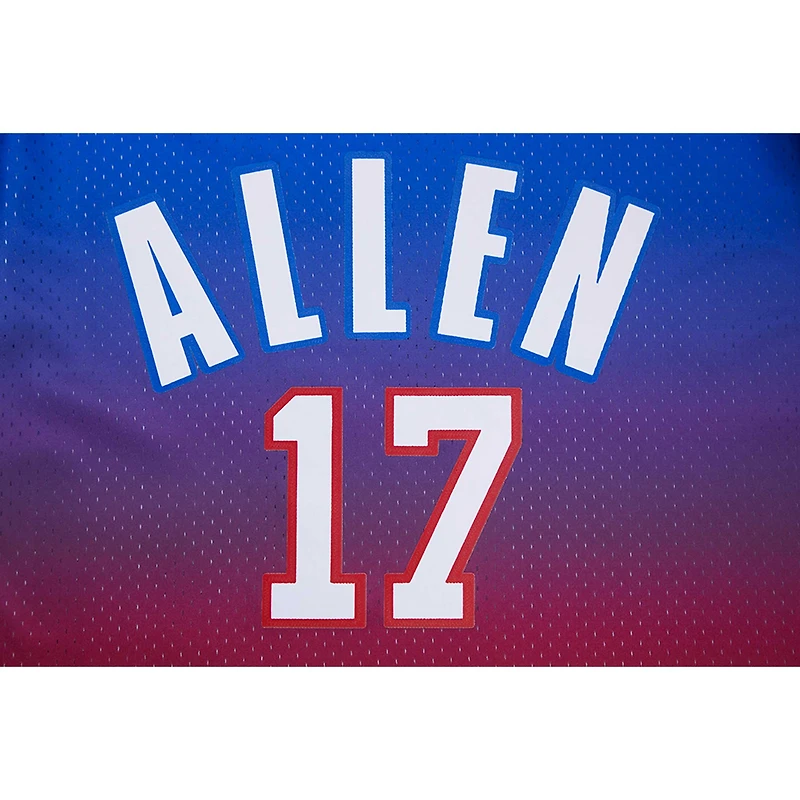 Men's Pro Standard Josh Allen Royal Buffalo Bills Player Name & Number Ombre Mesh T-Shirt