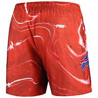 Men's Pro Standard Red Buffalo Bills Allover Marble Print Shorts