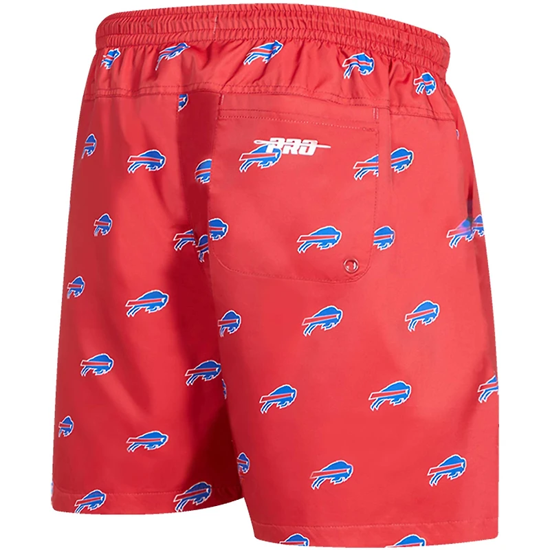 Short Pro Standard Buffalo Bills rouge à imprimé mini logo pour homme