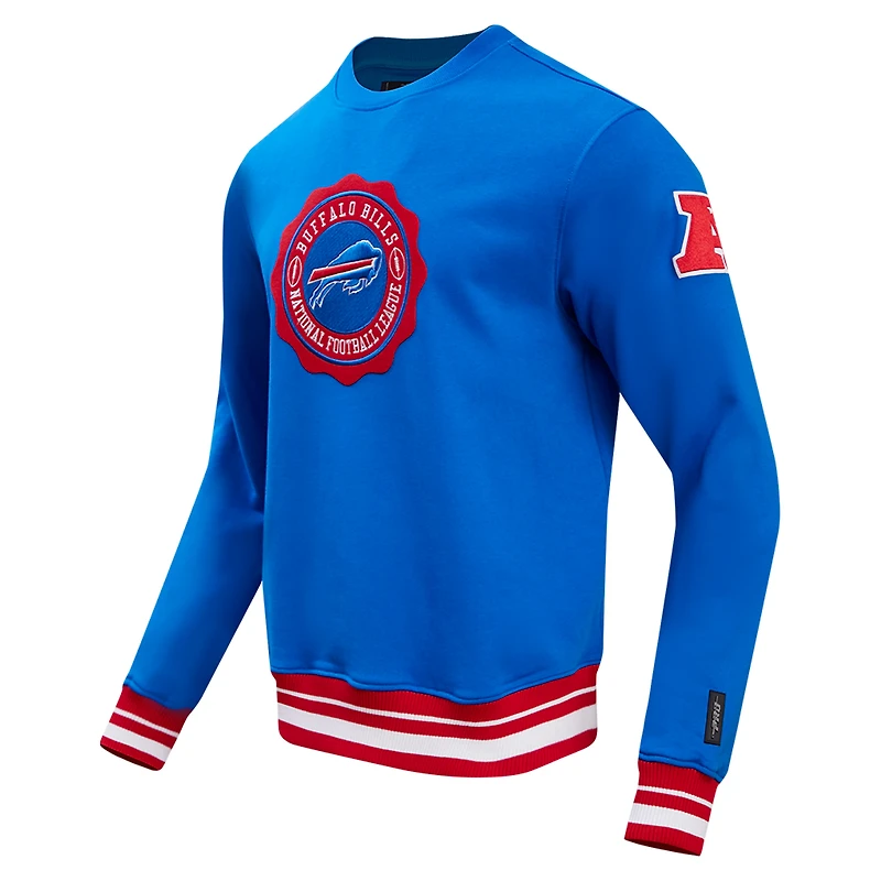 Sweat-shirt Pro Standard Royal Buffalo Bills Crest Emblem pour hommes