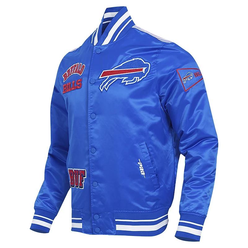 Veste à boutons-pression en satin sublimé Pro Standard Royal Buffalo Bills pour homme