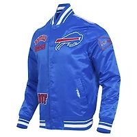 Veste à boutons-pression en satin sublimé Pro Standard Royal Buffalo Bills pour homme