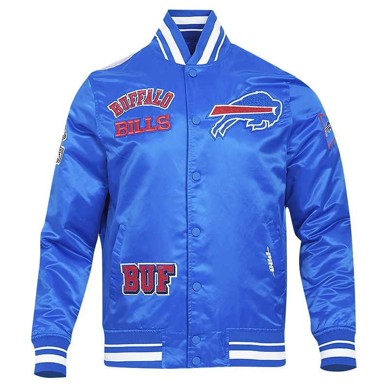 Men's Pro Standard Royal Buffalo Bills Sublimated Satin Full-Snap Jacket