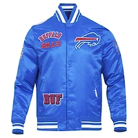 Men's Pro Standard Royal Buffalo Bills Sublimated Satin Full-Snap Jacket