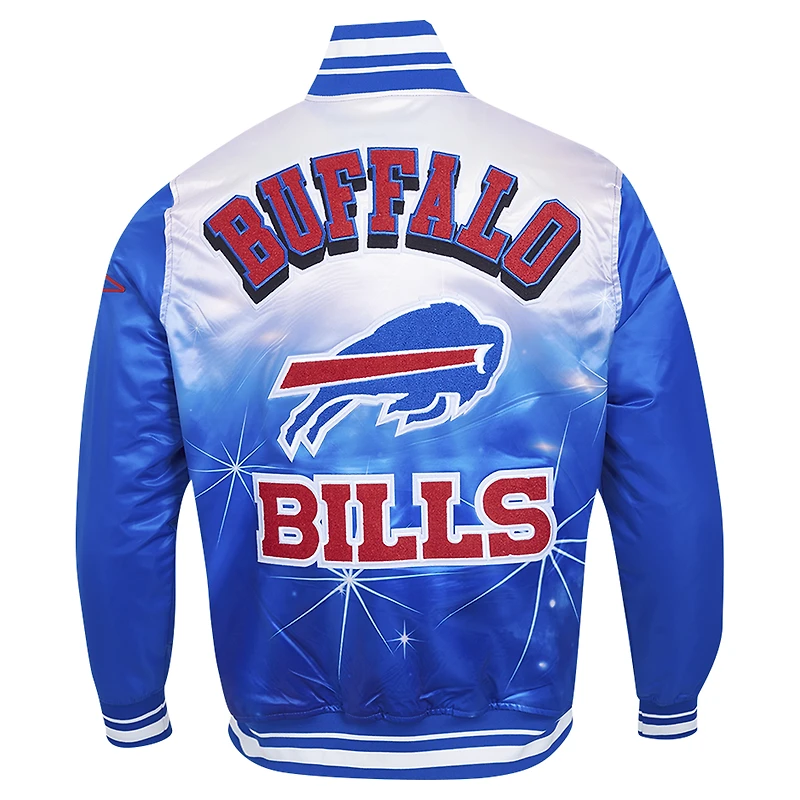 Veste à boutons-pression en satin sublimé Pro Standard Royal Buffalo Bills pour homme