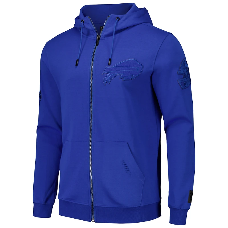 Men's Pro Standard Royal Buffalo Bills Triple Tonal Full-Zip Hoodie