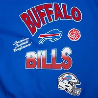 Men's Pro Standard Royal Buffalo Bills Turn It Up Drop Shoulder Pullover Sweatshirt