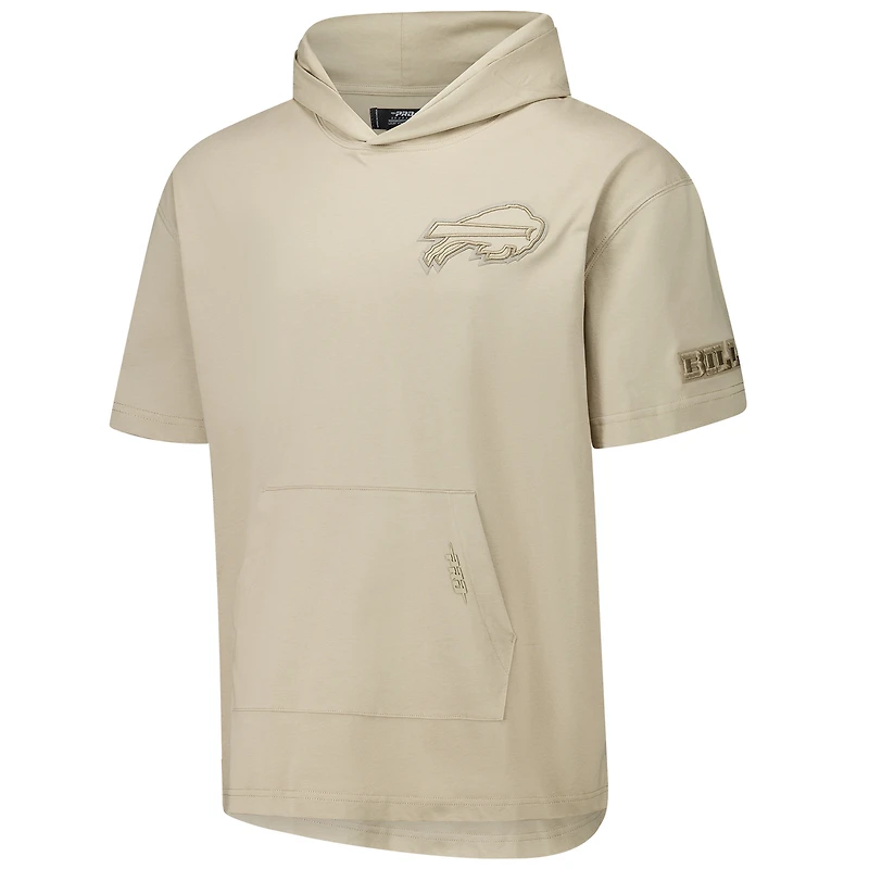 Sweat à capuche manches courtes pour homme Pro Standard Tan Buffalo Bills Neutrals Capsule