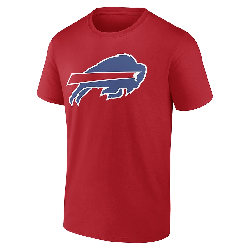 Men's Red Buffalo Bills Team Authentic Personalized Name & Number T-Shirt