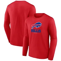Men's  Royal Buffalo Bills Team Lockup Long Sleeve T-Shirt