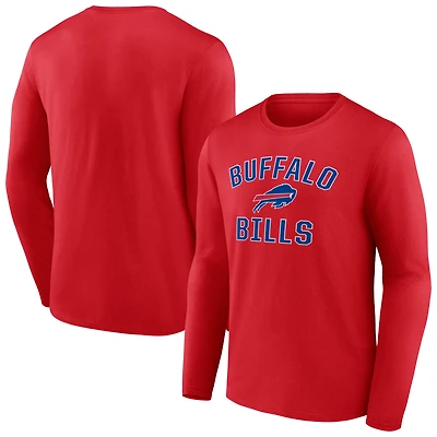 Men's  Red Buffalo Bills Victory Arch Long Sleeve T-Shirt