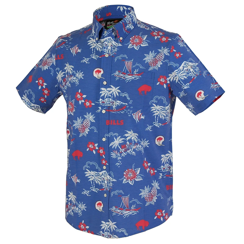 Men's Reyn Spooner Royal Buffalo Bills Kekai Performance Button-Down Shirt