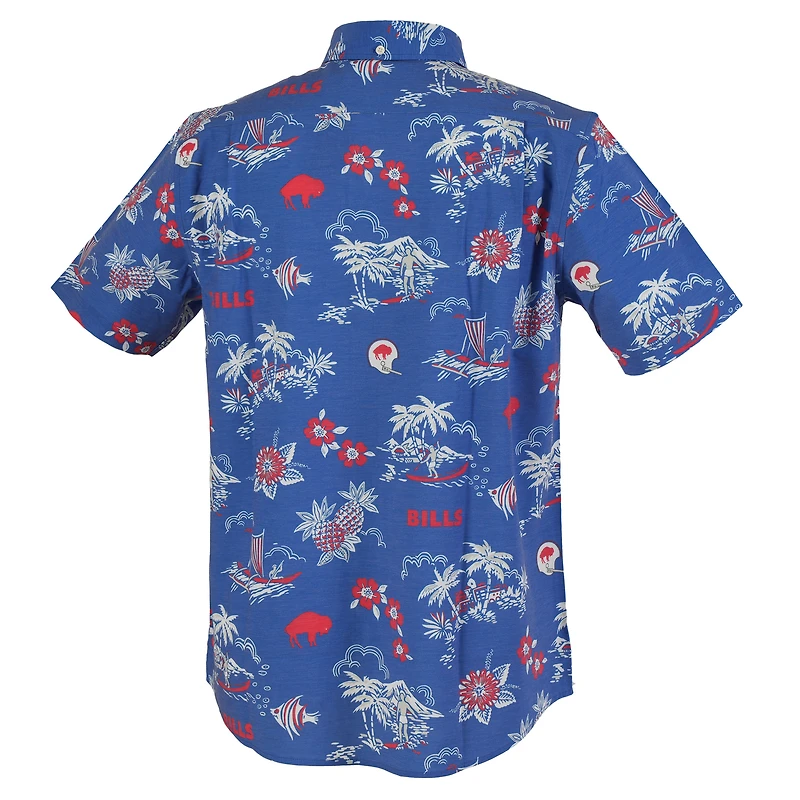 Men's Reyn Spooner Royal Buffalo Bills Kekai Performance Button-Down Shirt