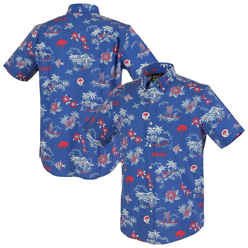 Men's Reyn Spooner Royal Buffalo Bills Kekai Performance Button-Down Shirt
