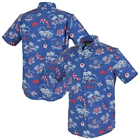 Chemise boutonnée rétro Kekai Performance pour homme, modèle Reyn Spooner Royal Buffalo Bills
