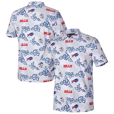Polo Performance Reyn Spooner blanc Buffalo Bills pour homme