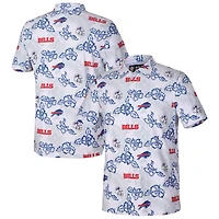 Polo Performance Reyn Spooner blanc Buffalo Bills pour homme