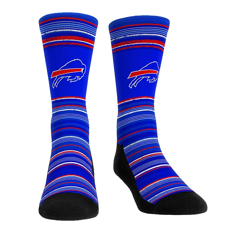 Pack combiné de chaussettes et caleçons boxeurs Rock Em Socks Buffalo Bills Primary Crew pour hommes