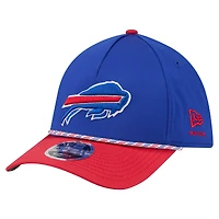 Men's  Royal/Red Buffalo Bills Rope M-Crown A-Frame 39THIRTY Flex Hat