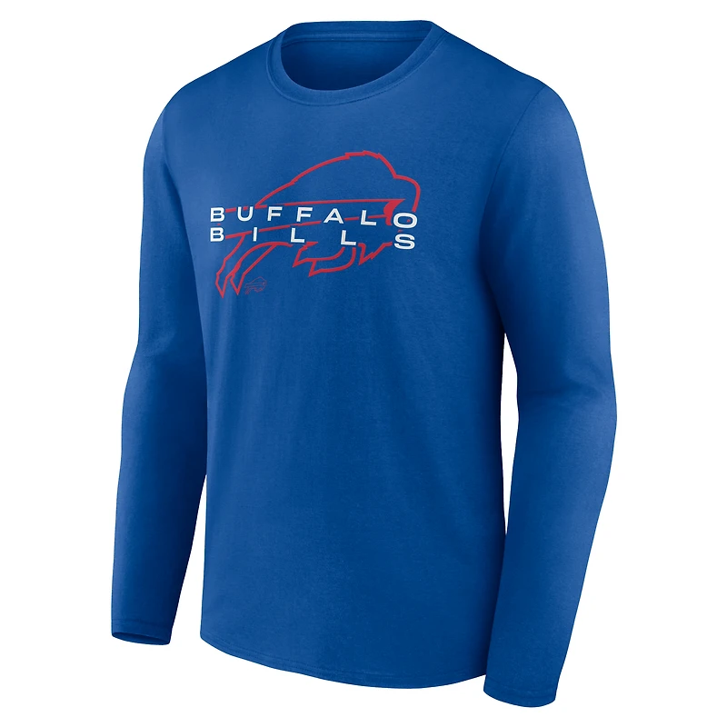 Men's  Royal Buffalo Bills Advance To Victory Long Sleeve T-Shirt