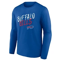 Men's Royal Buffalo Bills Hustle Long Sleeve T-Shirt