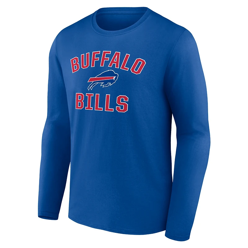 Men's  Royal Buffalo Bills Victory Arch Long Sleeve T-Shirt