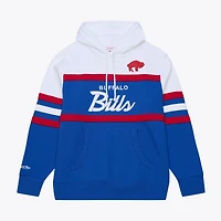 Sweat à capuche pour homme Royal Mitchell & Ness Buffalo Bills Head Coach