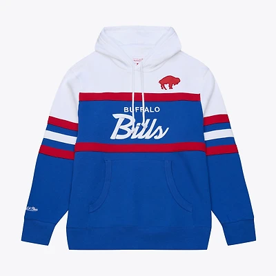 Sweat à capuche pour homme Royal Mitchell & Ness Buffalo Bills Head Coach