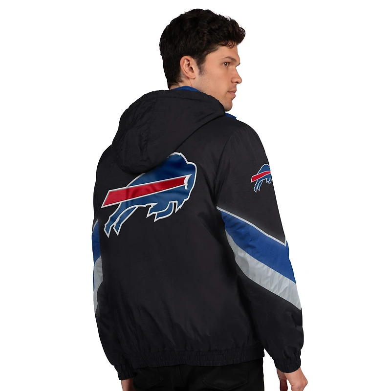 Veste zippée complète pour homme Starter Buffalo Bills Thursday Night Gridiron, noir/bleu royal