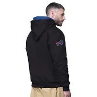 Men's Starter Black Buffalo Bills Big Shot Full-Zip Double Hoodie